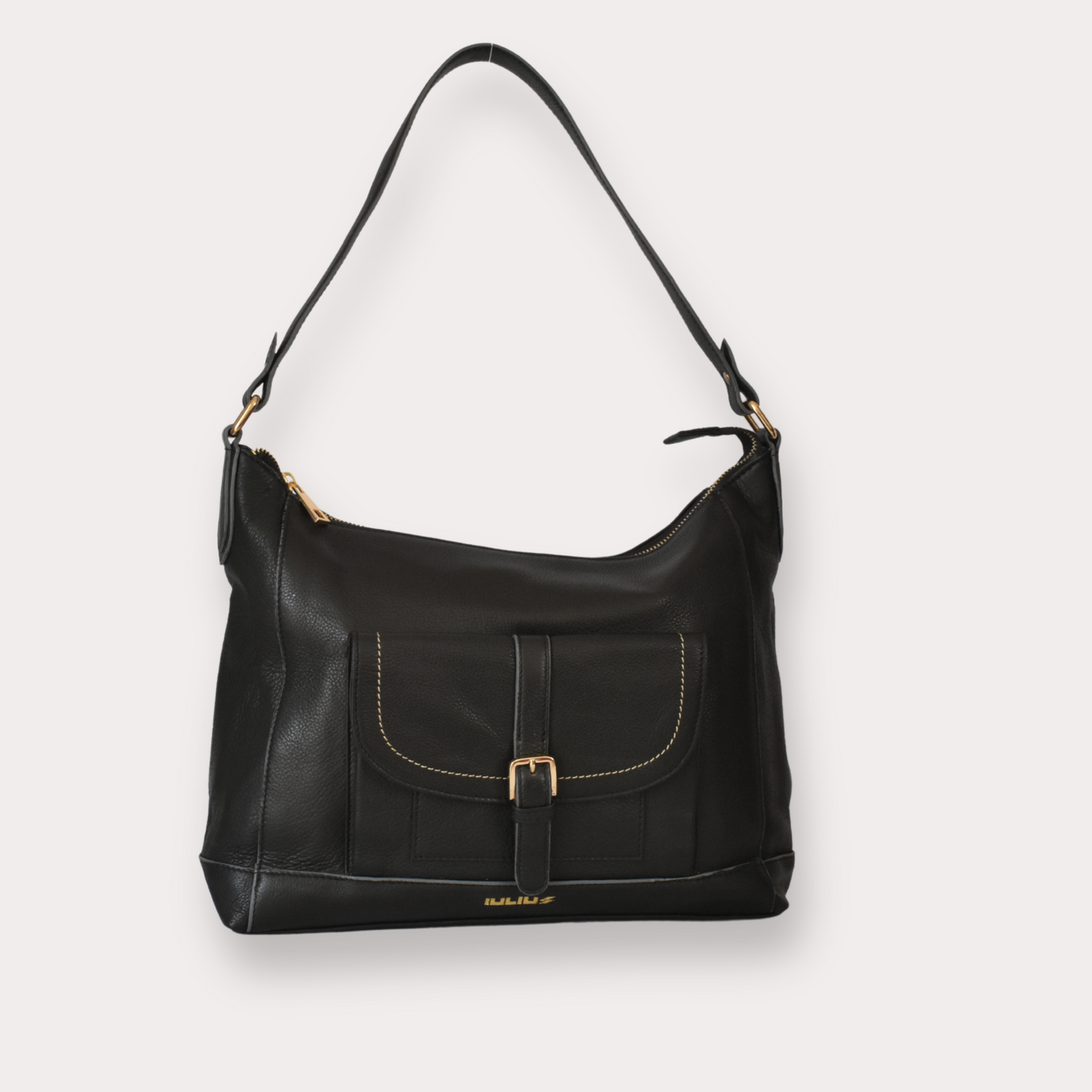 Bolso de Piel Genuina Color Negro – Iulius | Elegancia y Funcionalidad en un Solo Diseño