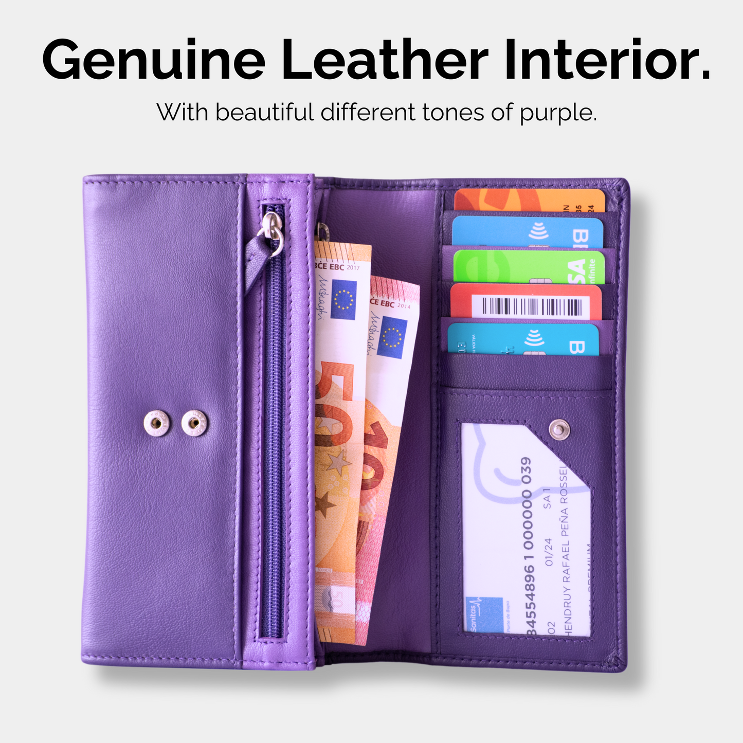 Cartera de Cuero para Mujer – Modelo Violette – IULIUS