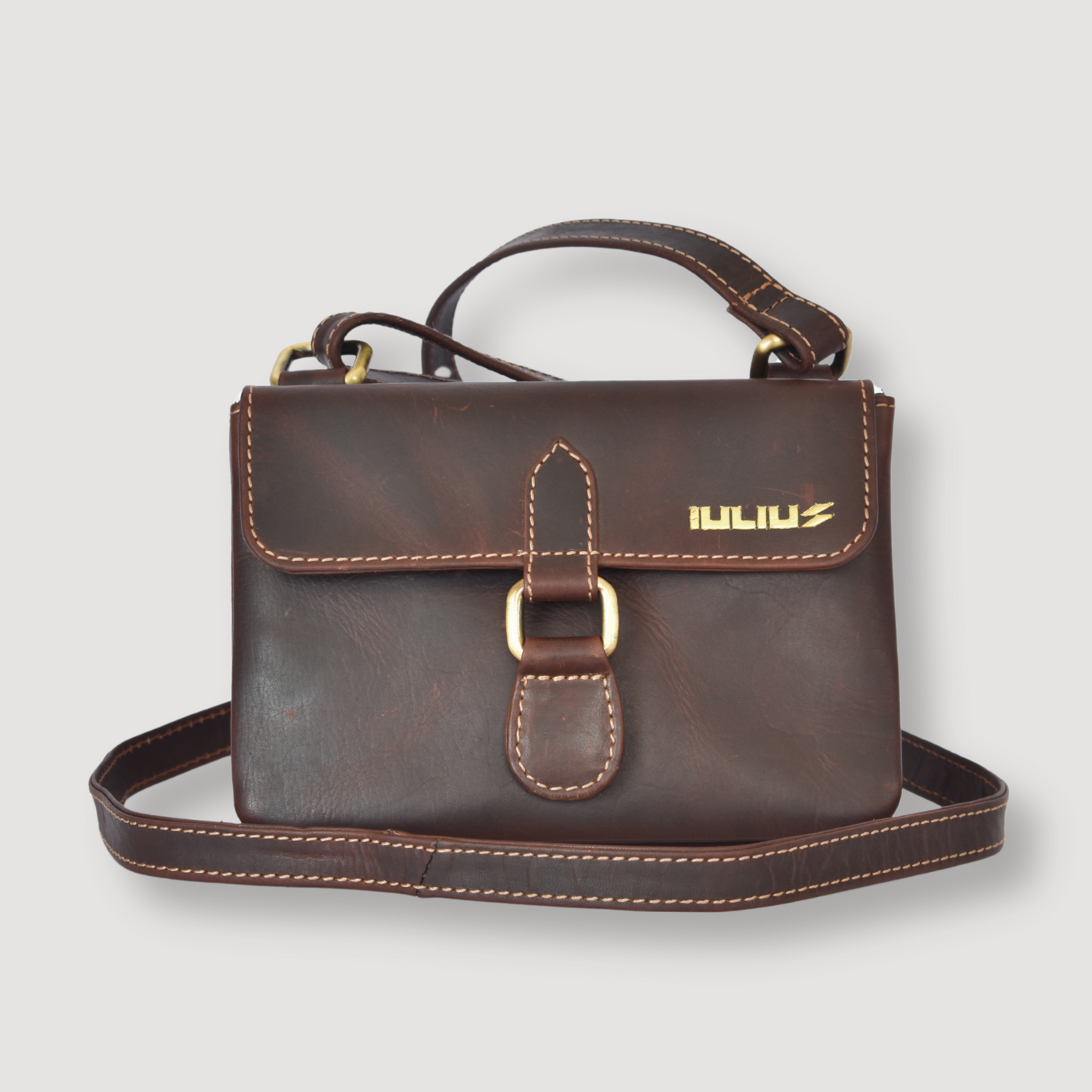 Mini Bolso Retro de Cuero