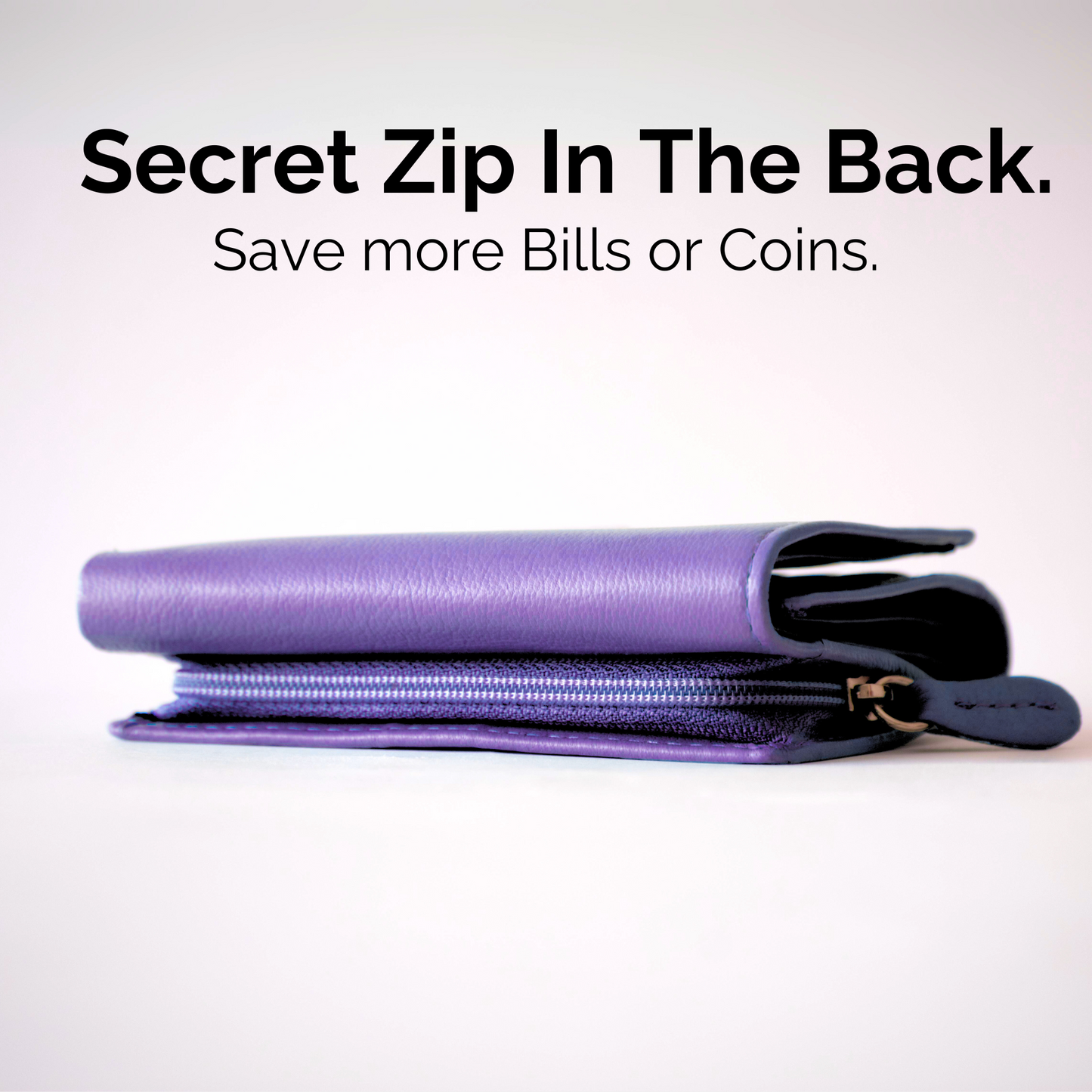 Cartera de Cuero Compacta para Mujer – Modelo Violette – IULIUS