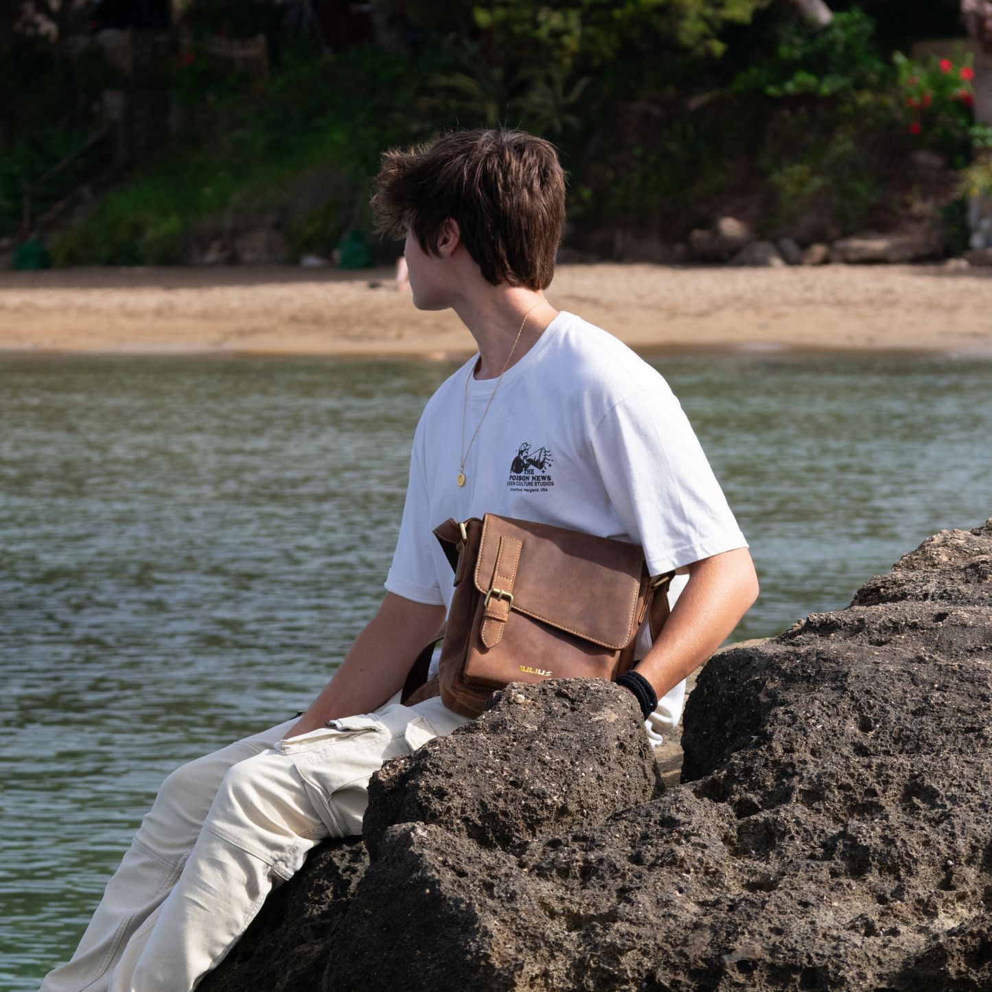 Bandolera de Cuero Genuinio Top Grain – IULIUS