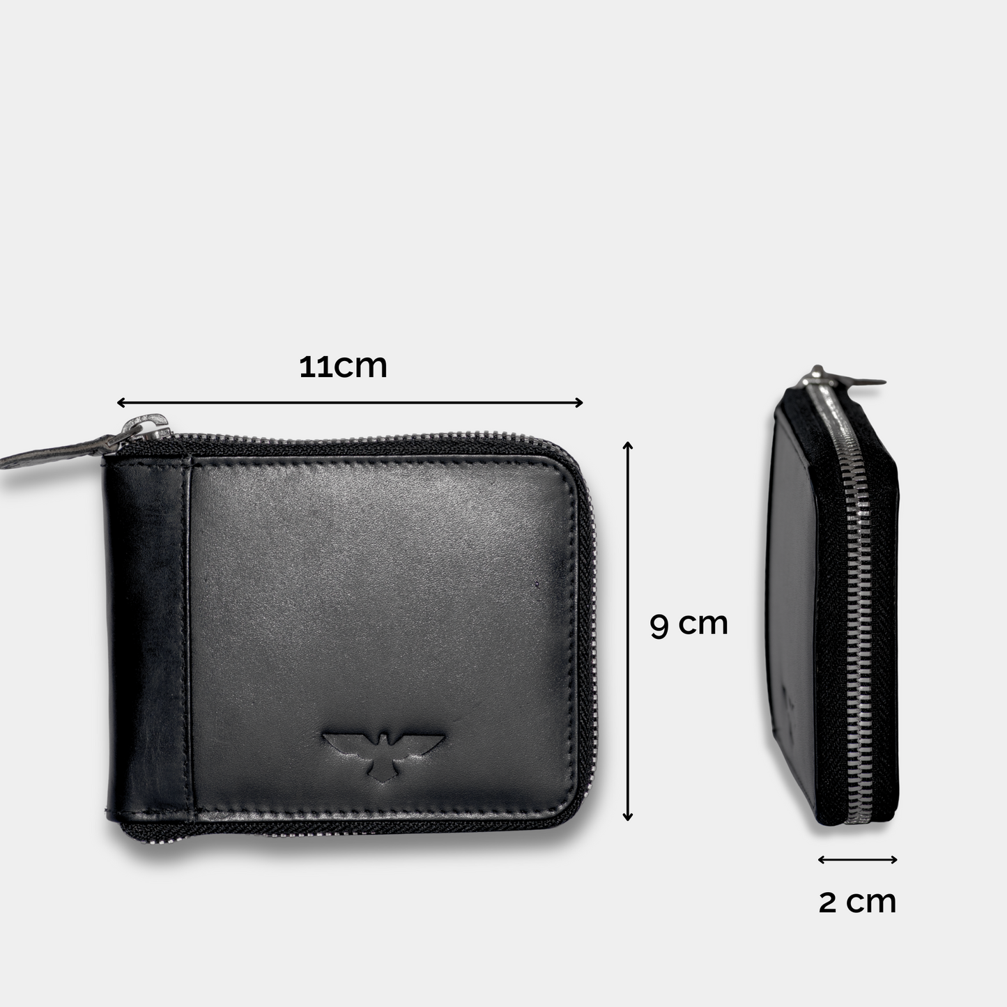 Zipper Wallet Black