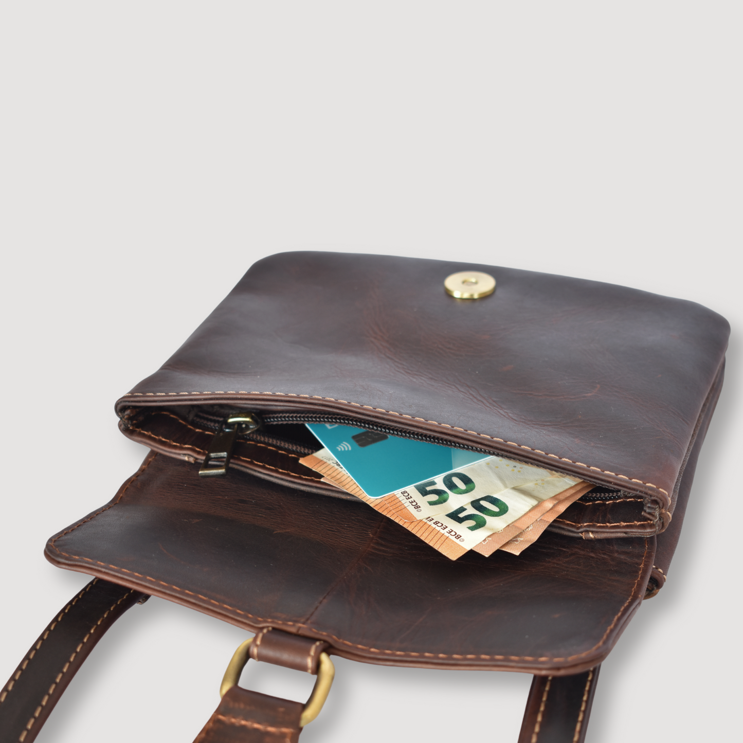 Mini Bolso Retro de Cuero