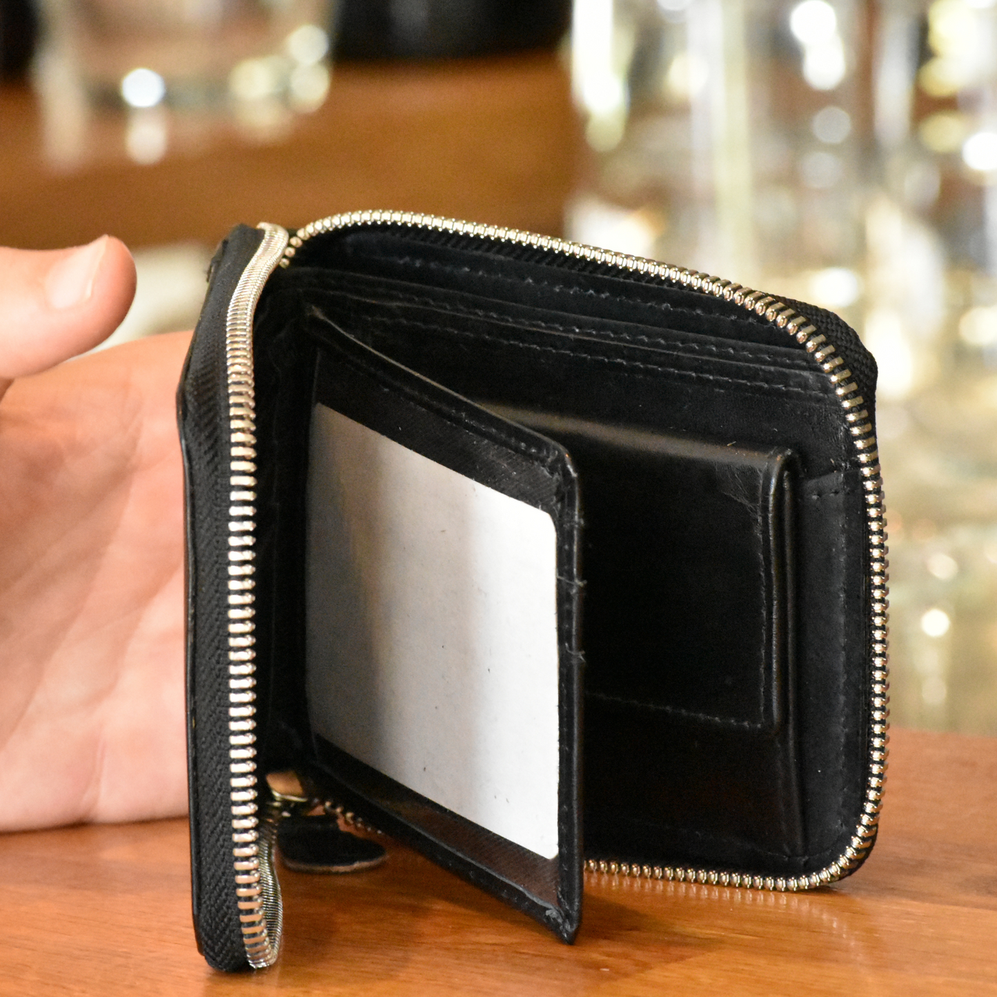 Zipper Wallet Black