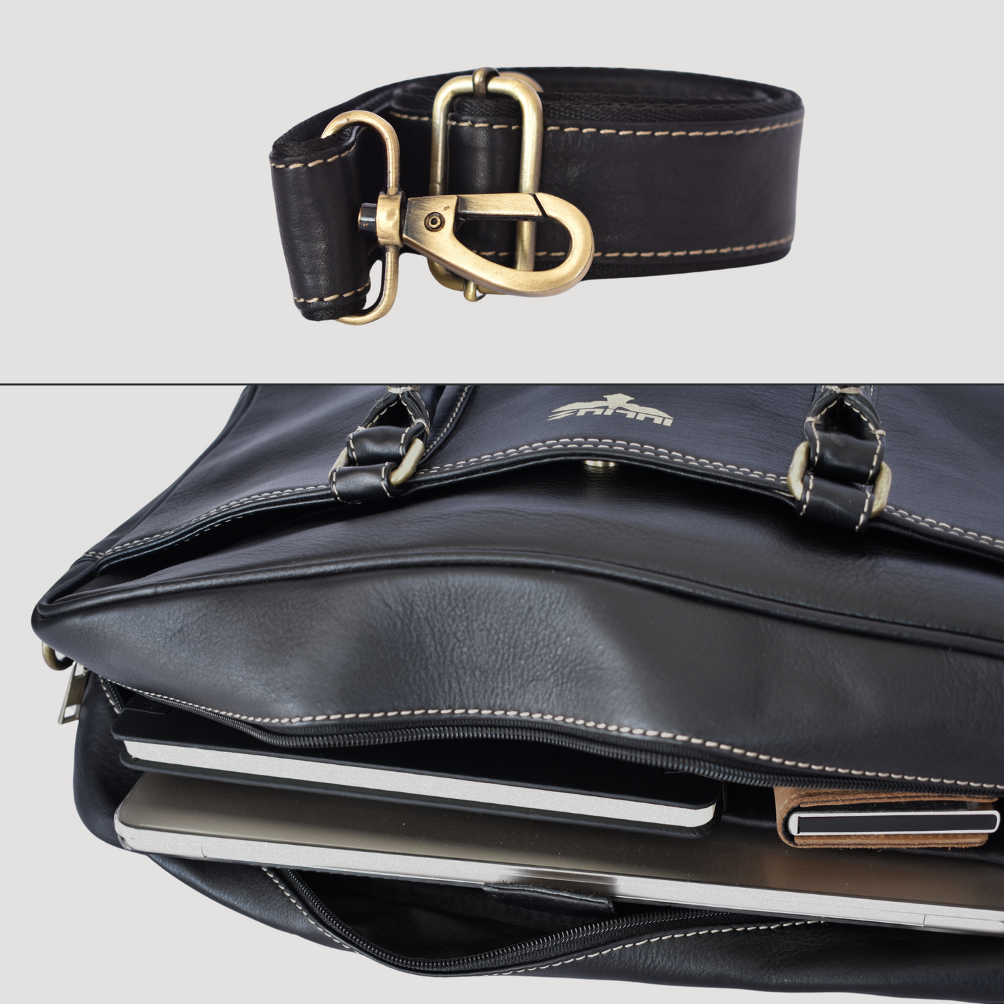 Maletín Ejecutivo de Cuero Genuino para Portátil 15,6” – IULIUS