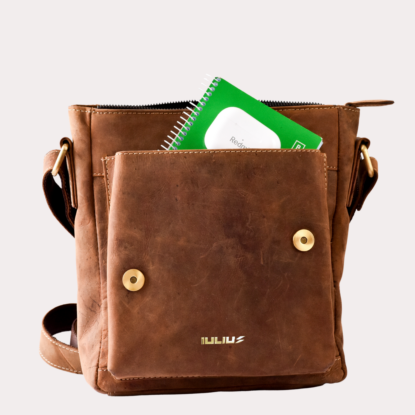 Bolso bandolera de cuero IULIUS