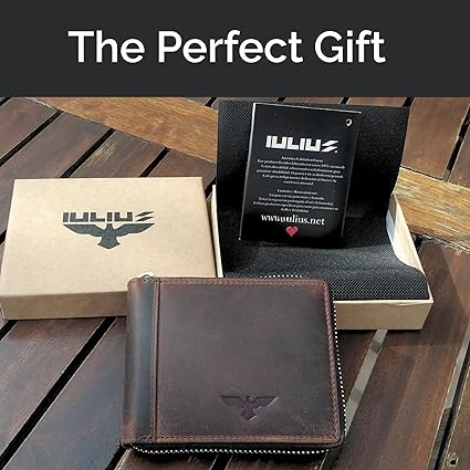 Cartera Zipper de Cuero Full Grain – Estilo Clásico –