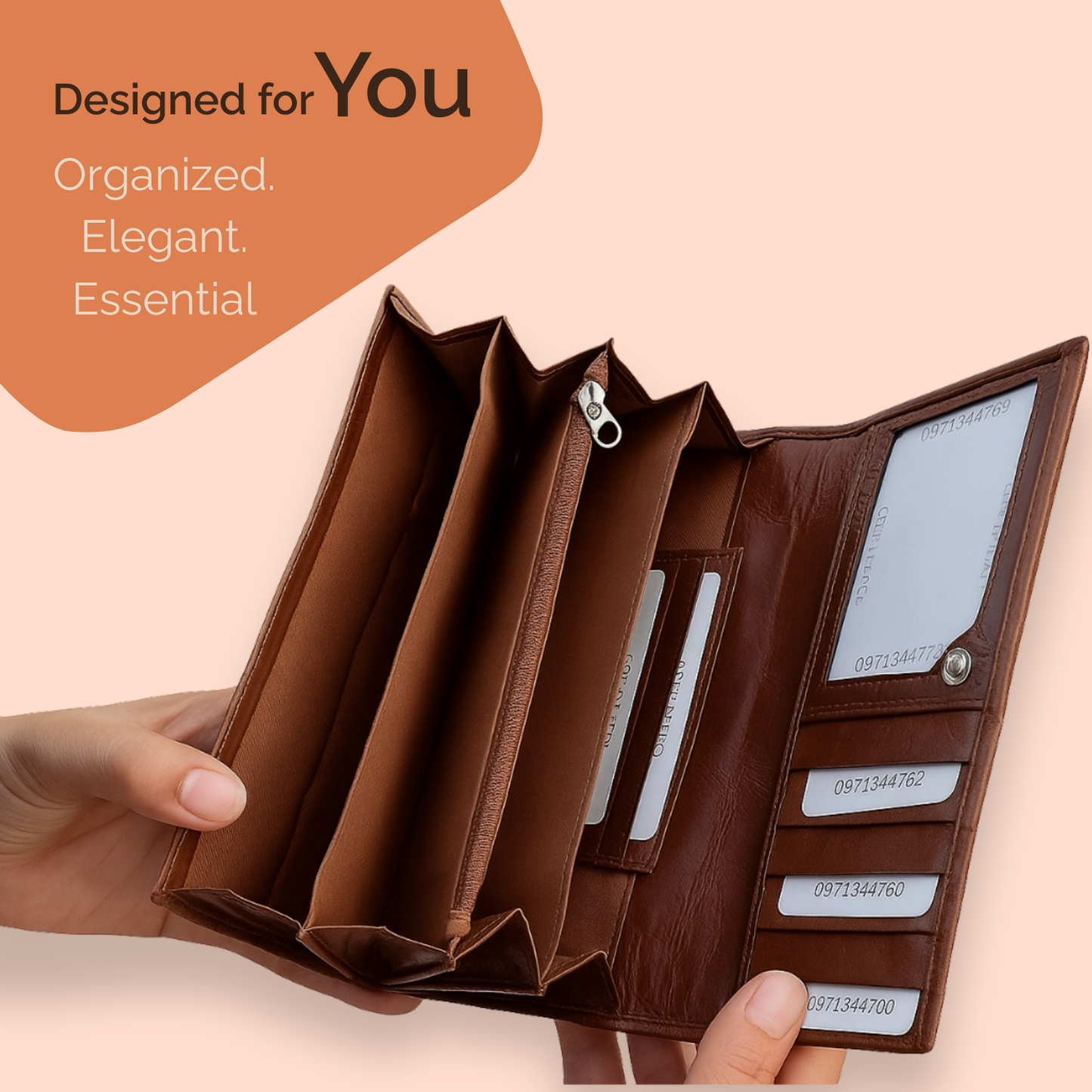 Cartera de Cuero Trenzado (Caramelo)