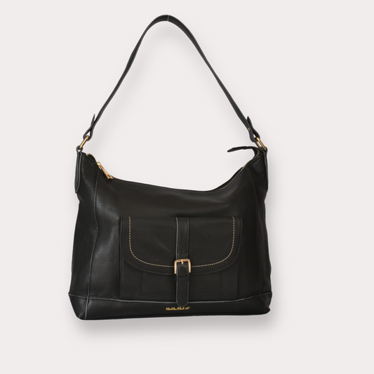 Bolso de Piel Genuina Color Negro – Iulius | Elegancia y Funcionalidad en un Solo Diseño