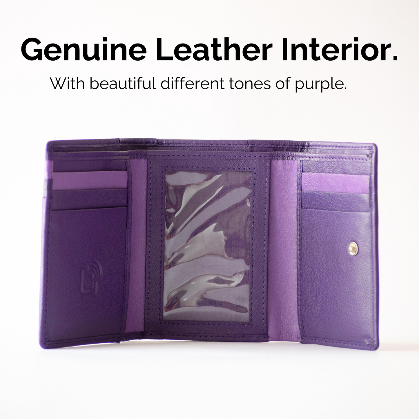 Cartera de Cuero Compacta para Mujer – Modelo Violette – IULIUS