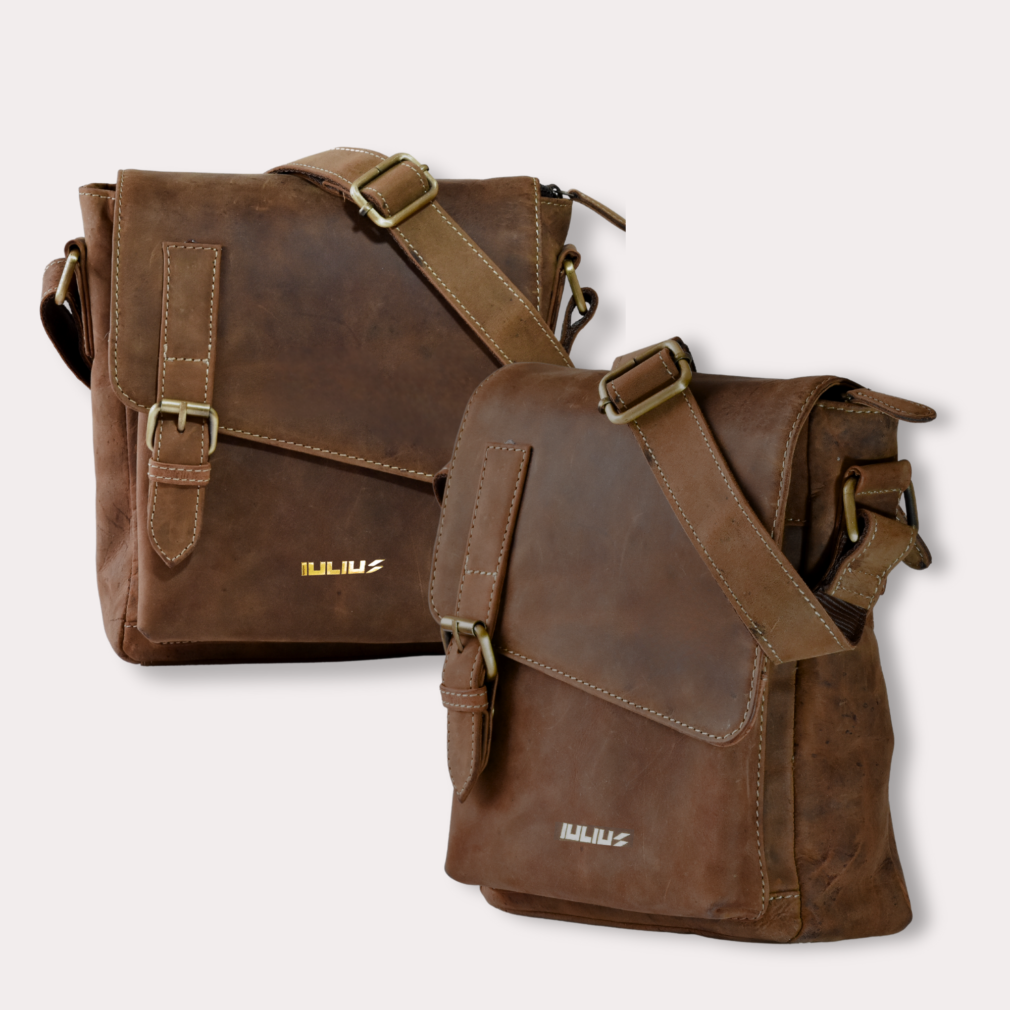 Bandolera de Cuero Genuinio Top Grain – IULIUS