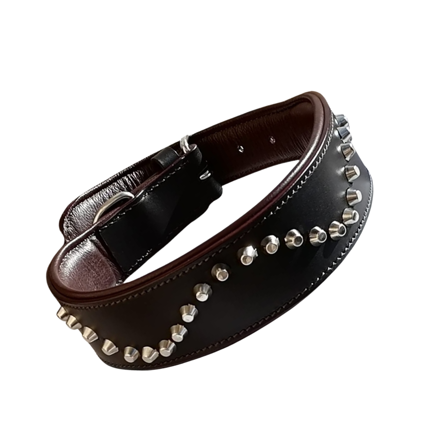 Collar de Cuero Genuino para Perros – Estilo Punk con Tachuelas – Talla XL 5cm Ancho | IULIUS (Copia)