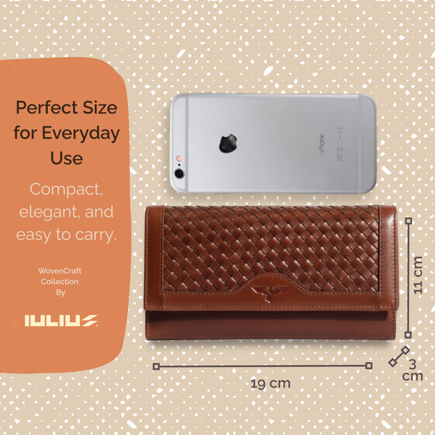 Cartera de Cuero Trenzado (Caramelo)