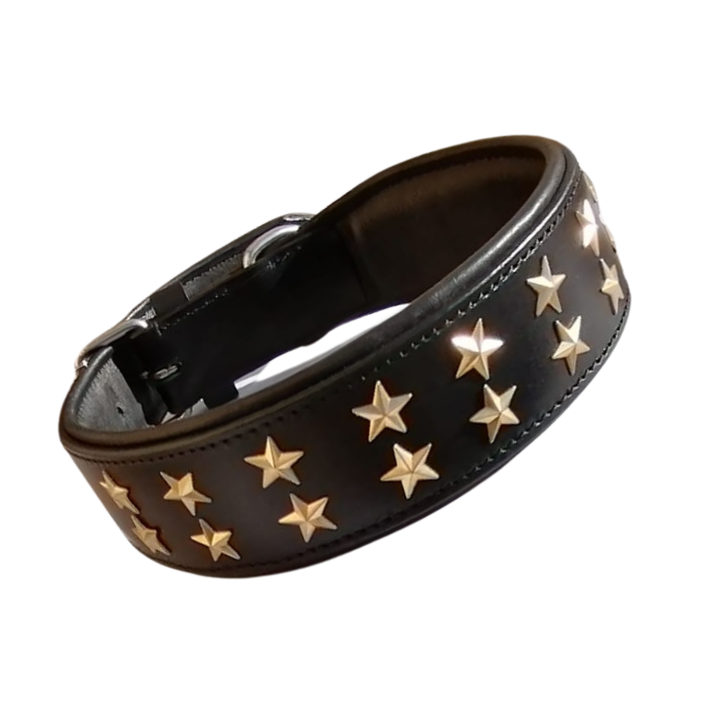 Collar de Cuero Genuino para Perros – Estilo Punk con Tachuelas – Talla XL 5cm Ancho | IULIUS