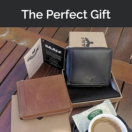 Cartera Zipper de Cuero Camel – Estilo Clásico –